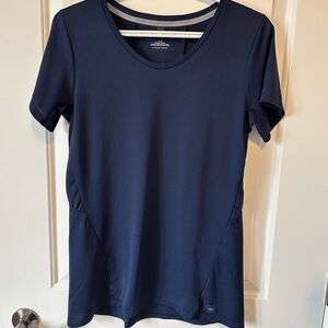 MEC Navy Short Sleeve technical dri active fitted tee – sz Large